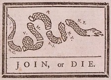 Join, of Die, Benjamin Franklin, 1754