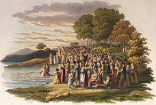 Anabaptist ceremony in N. America, ca. 1819