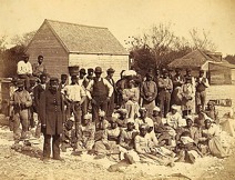 Slaves on Drayton plantation, South Carolina, 1862