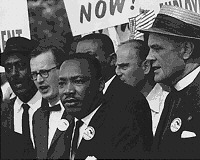 Martin Luther King, Jr., Matthew Ahmann, and others, 28 March 1963