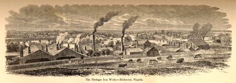 Tredegar Iron Works, Richmond, Virginia. From Edward King's The Great South.