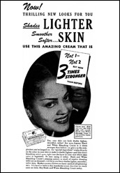 Click to enlarge. Black and White Bleaching Cream, Ebony magazine