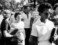 Students of Central High School in Little Rock, AR, 1957.