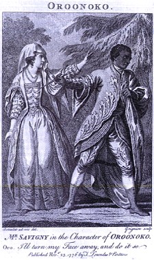 Illustration of the 1776 dramatization of Oroonoko