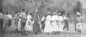 Green Corn dance, southern Appalachians (?), possibly Cherokees in North Carolina, early 1990s