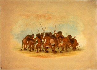 Buffalo Dance - Mandan, George Catlin