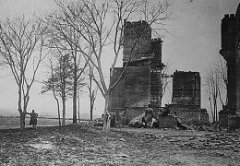 Ruins of rural house