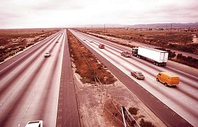 Interstate 5, near Los Angeles, California, 1975