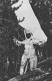 U.S. Forest Service parachutist-firefighter, ca. 1944