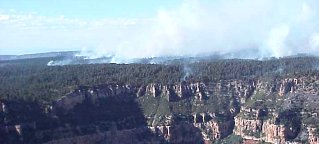 Fire on the North Rim of the Grand Canyon, 2001