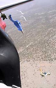 Practice jump during the 2001 fire season, New Mexico