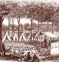 Nineteenth Century Camp Meeting